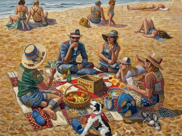 Painting Picnic at Biaritz